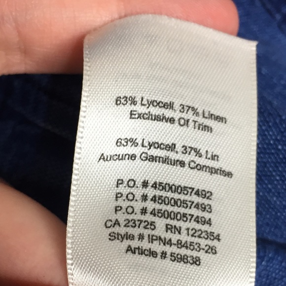 Aritzia Wilfred Trompette Dress With Linen Blue M - Picture 8 of 15